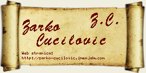 Žarko Čučilović vizit kartica